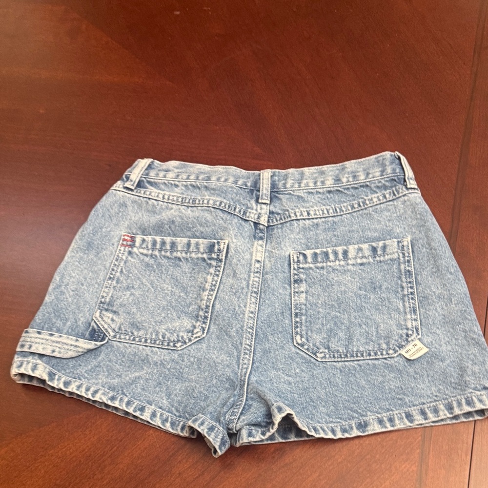 BDG Women's Faded Blue Carpenter Jean Shorts by Urban Outfitters